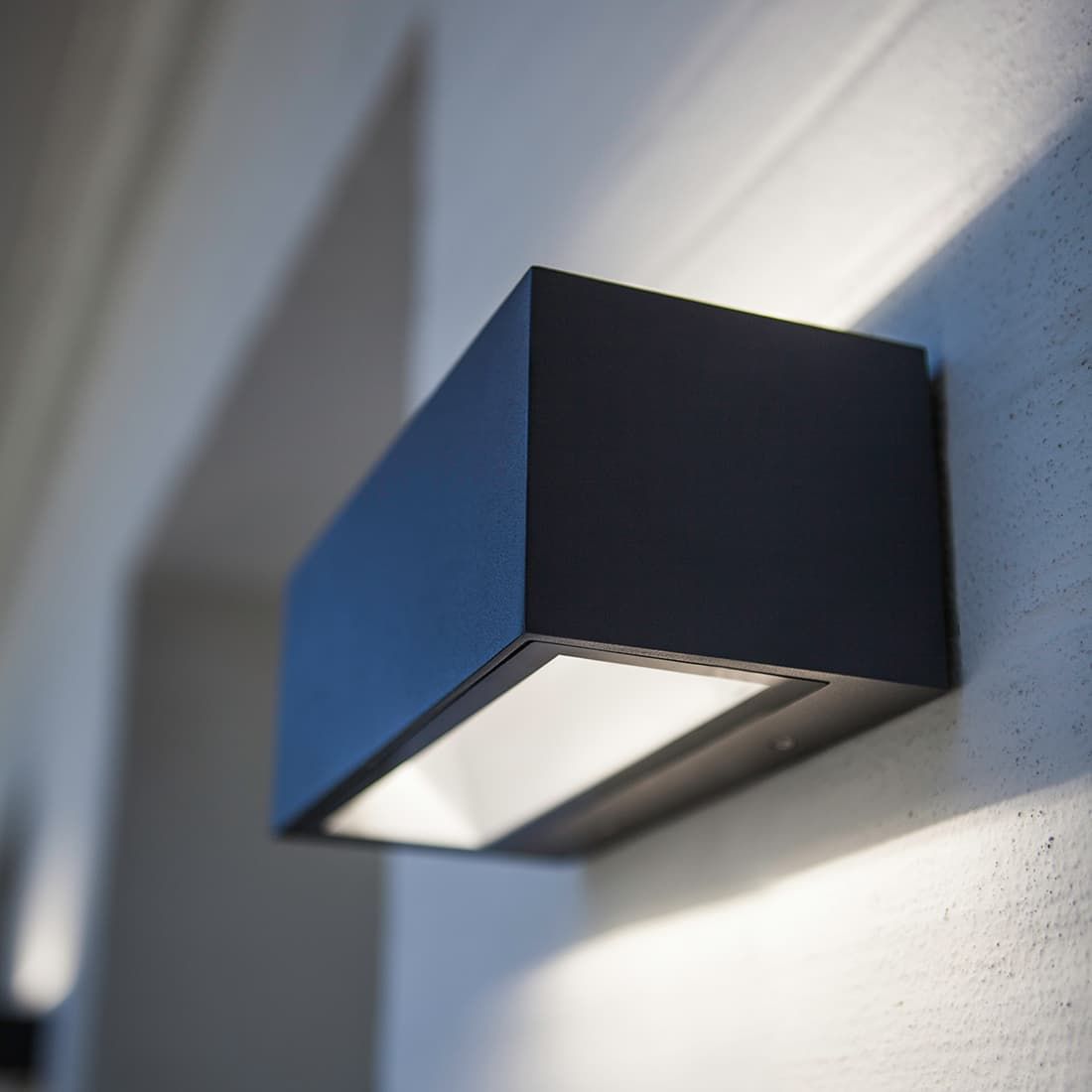 LUTEC Gemini LED-Außenwandbeleuchtung Gussaluminium