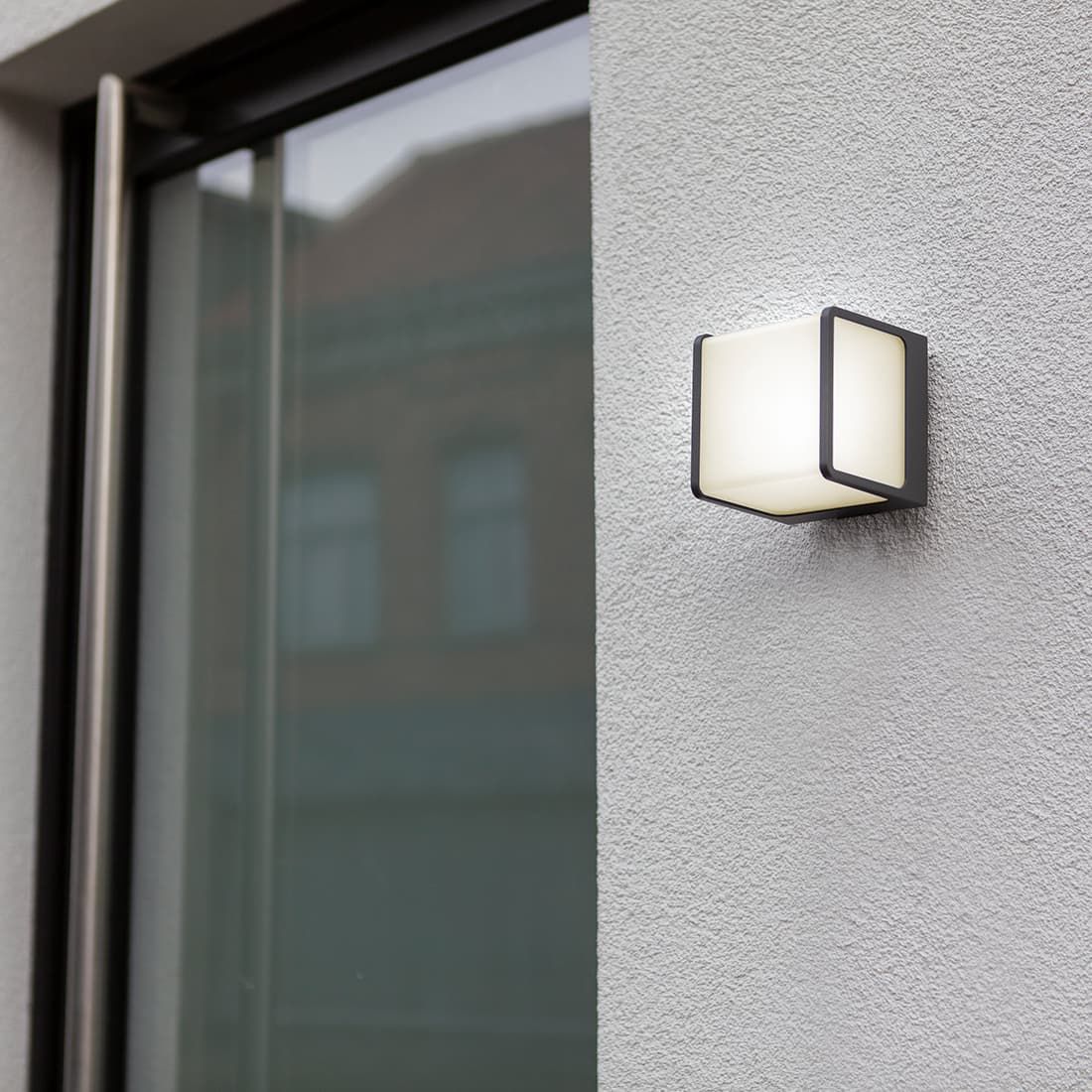 LUTEC Telin LED-Außenwandbeleuchtung Gussaluminium