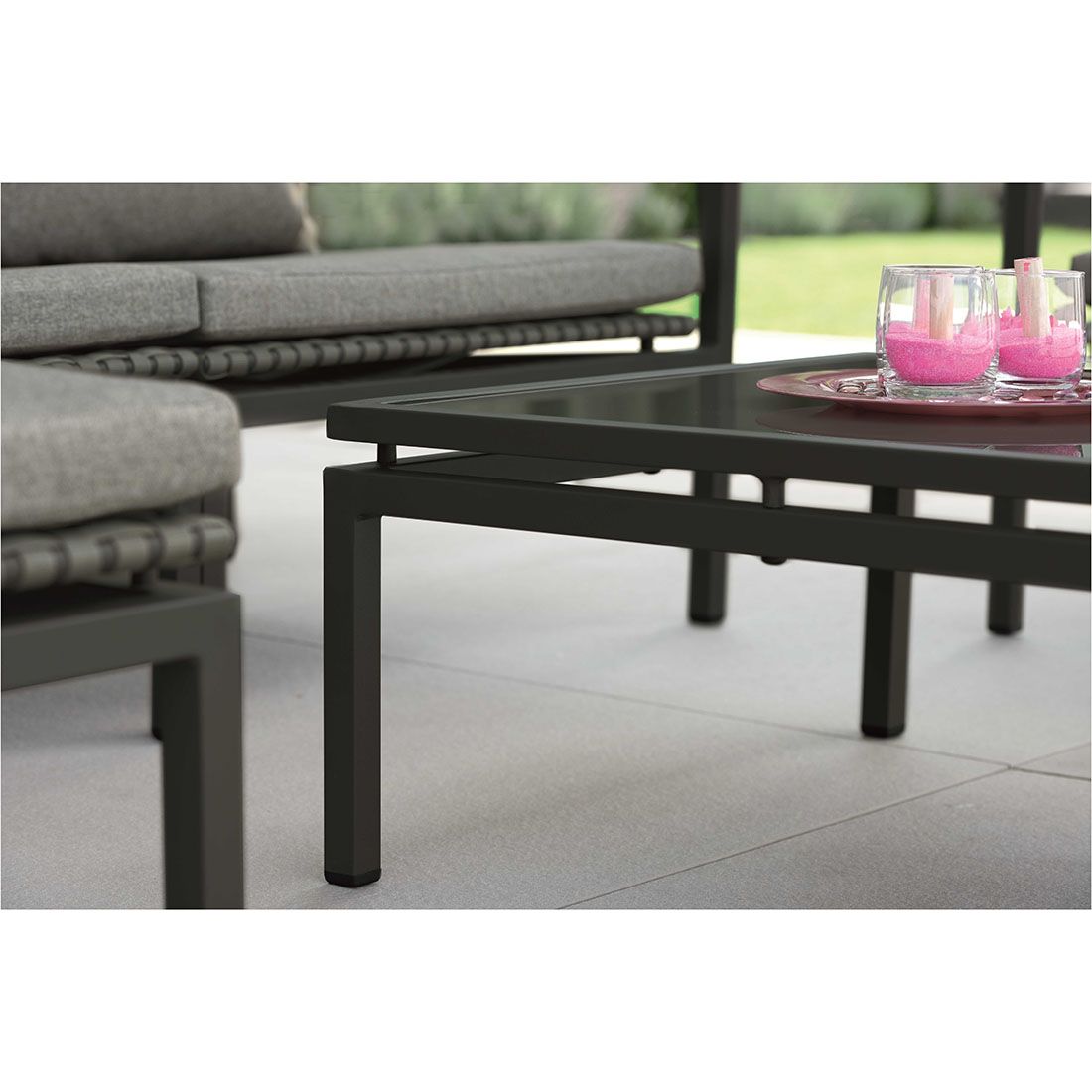 Stern Lucy Loungeset 6-tlg. Aluminium/Gurtbespannung
