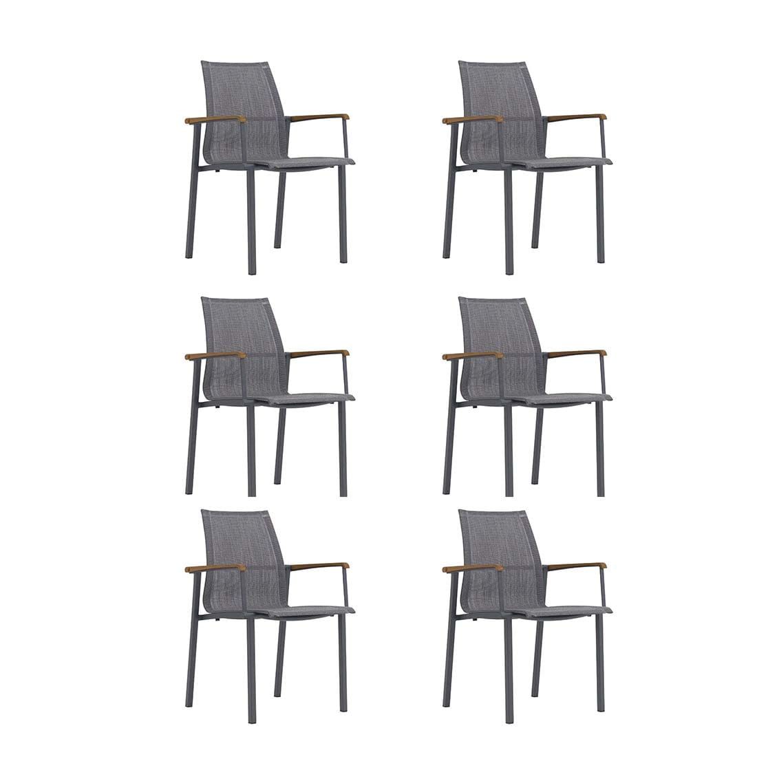 Zebra Felix Gartenmöbelset 7-tlg. Aluminium/Batyline