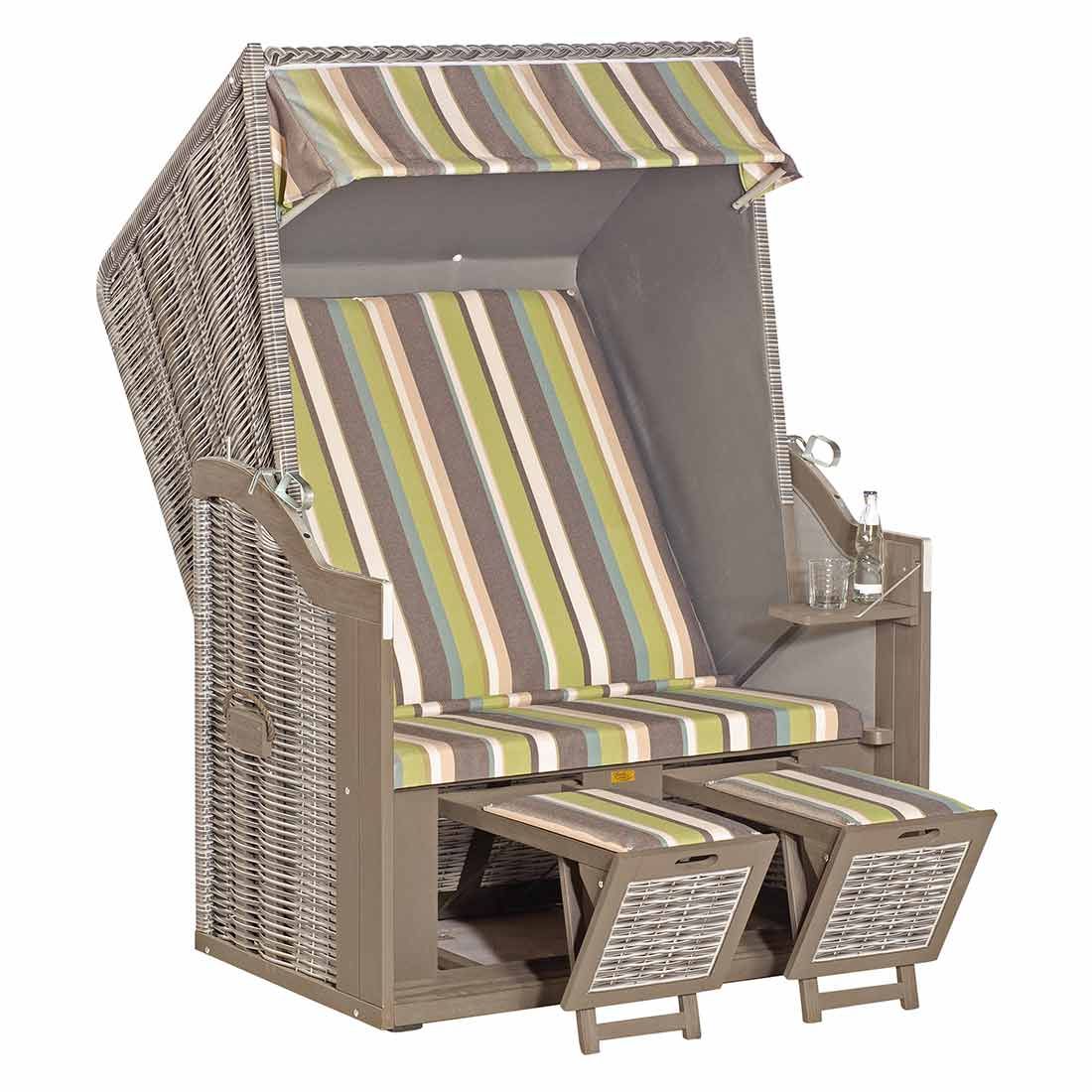 Sunny Smart Rustikal 30 Z Strandkorb Pinie/Geflecht