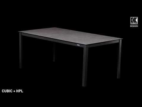 Kettler Cubic Gartentisch-Gestell 180x95cm Aluminium