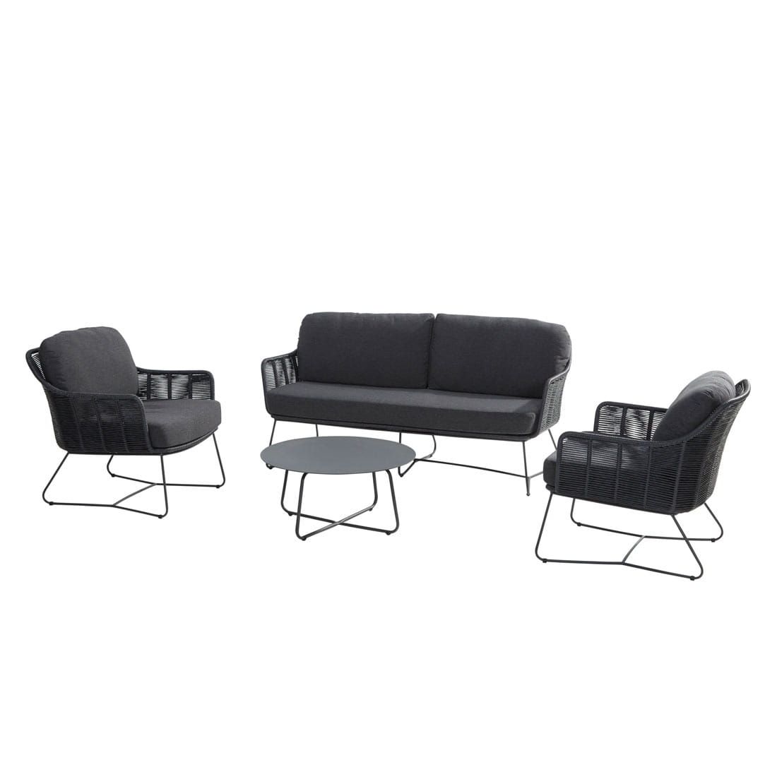 4Seasons Belmond Loungeset 4-tlg. mit Tisch Ø65cm