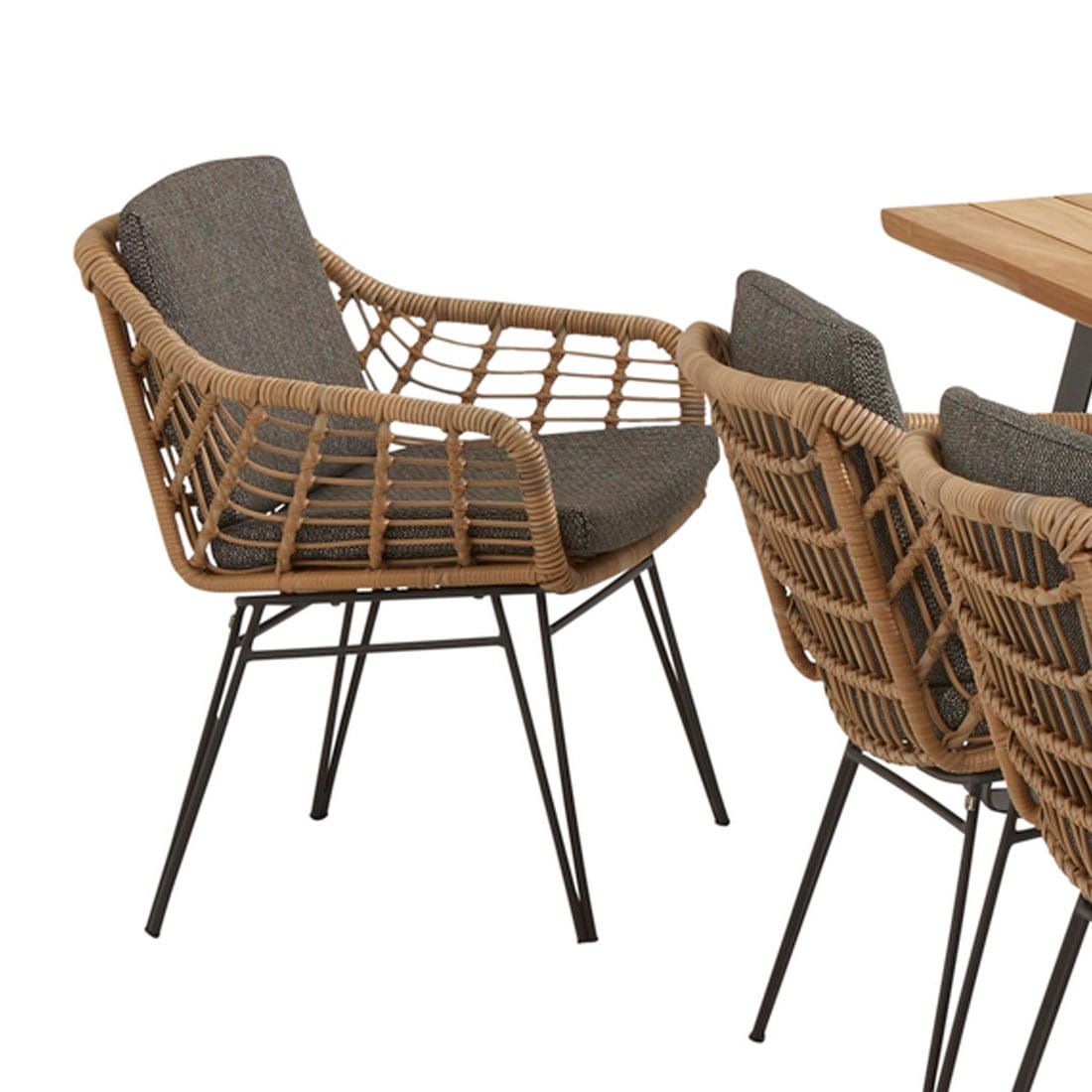 4Seasons Cottage Gartenmöbelset 7-tlg. mit Tisch 240x100cm