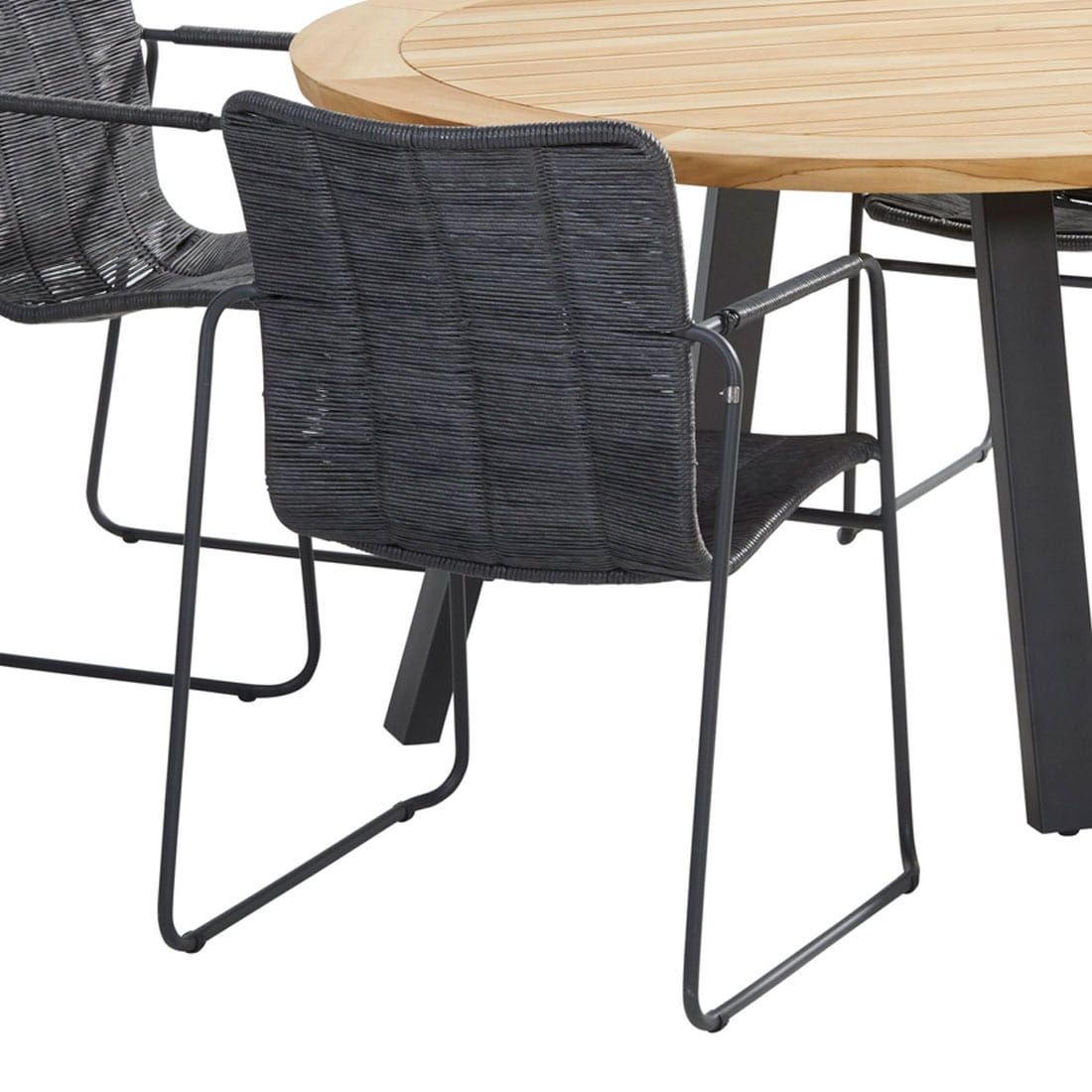 4Seasons Palma Gartenmöbelset 5-tlg. mit Tisch Ø130cm