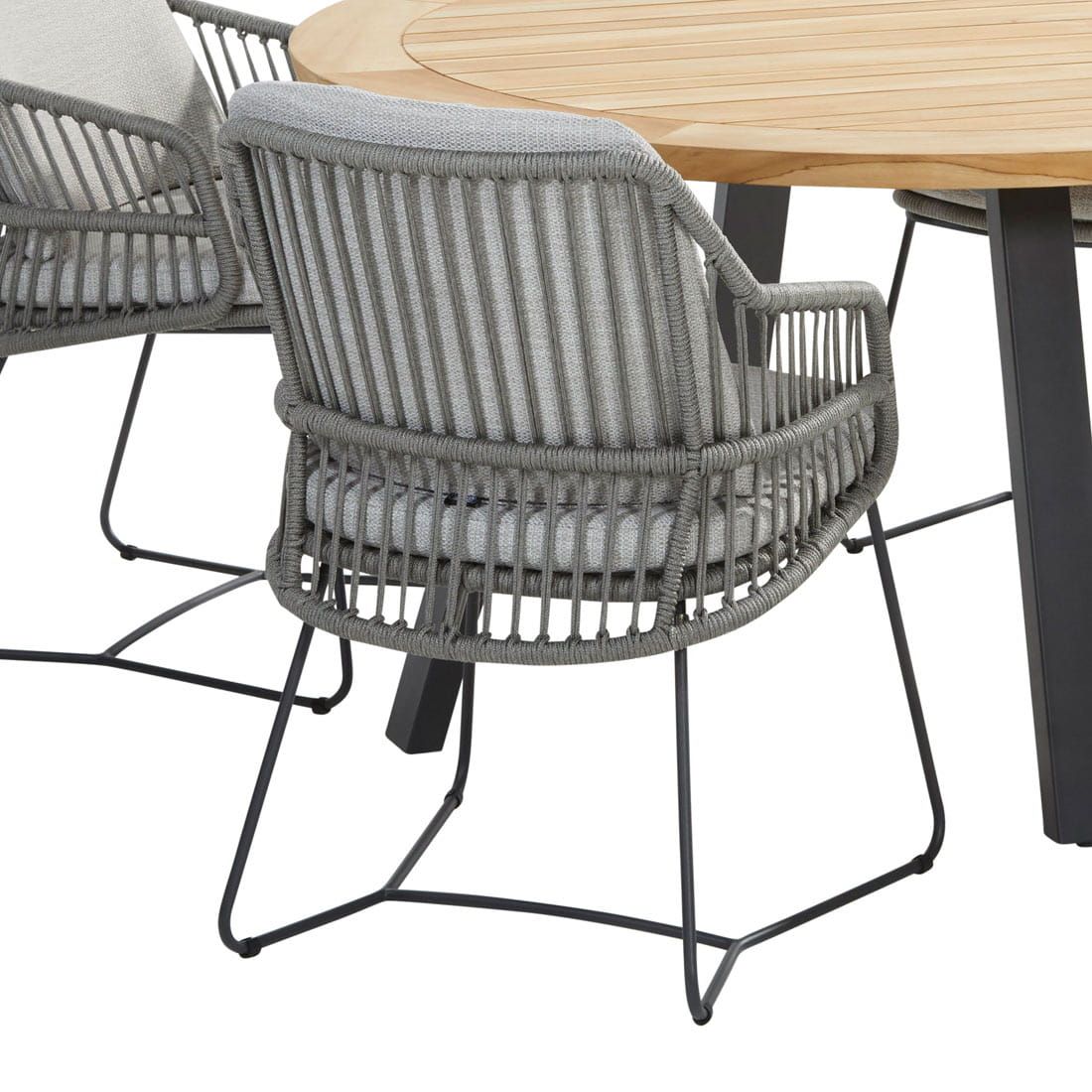 4Seasons Sempre Gartenmöbelset 5-tlg. mit Tisch Ø130cm