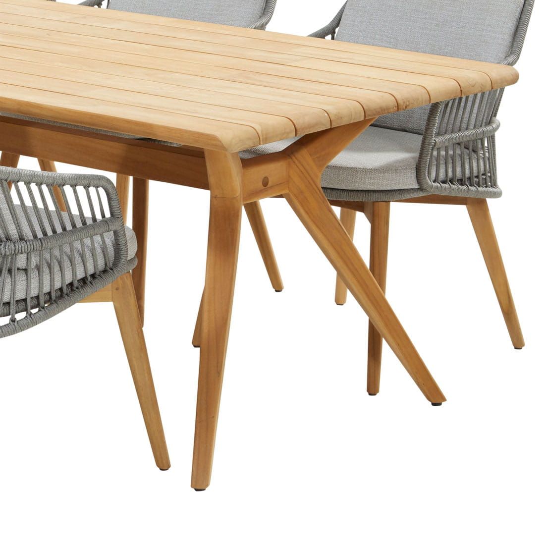 4Seasons Sempre Gartenmöbelset 7-tlg. mit Tisch 240x100cm