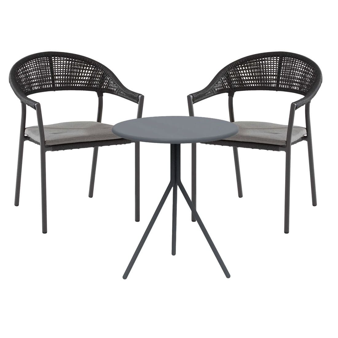 4Seasons Sienna Gartenmöbelset 3-tlg. mit Tisch Ø65cm