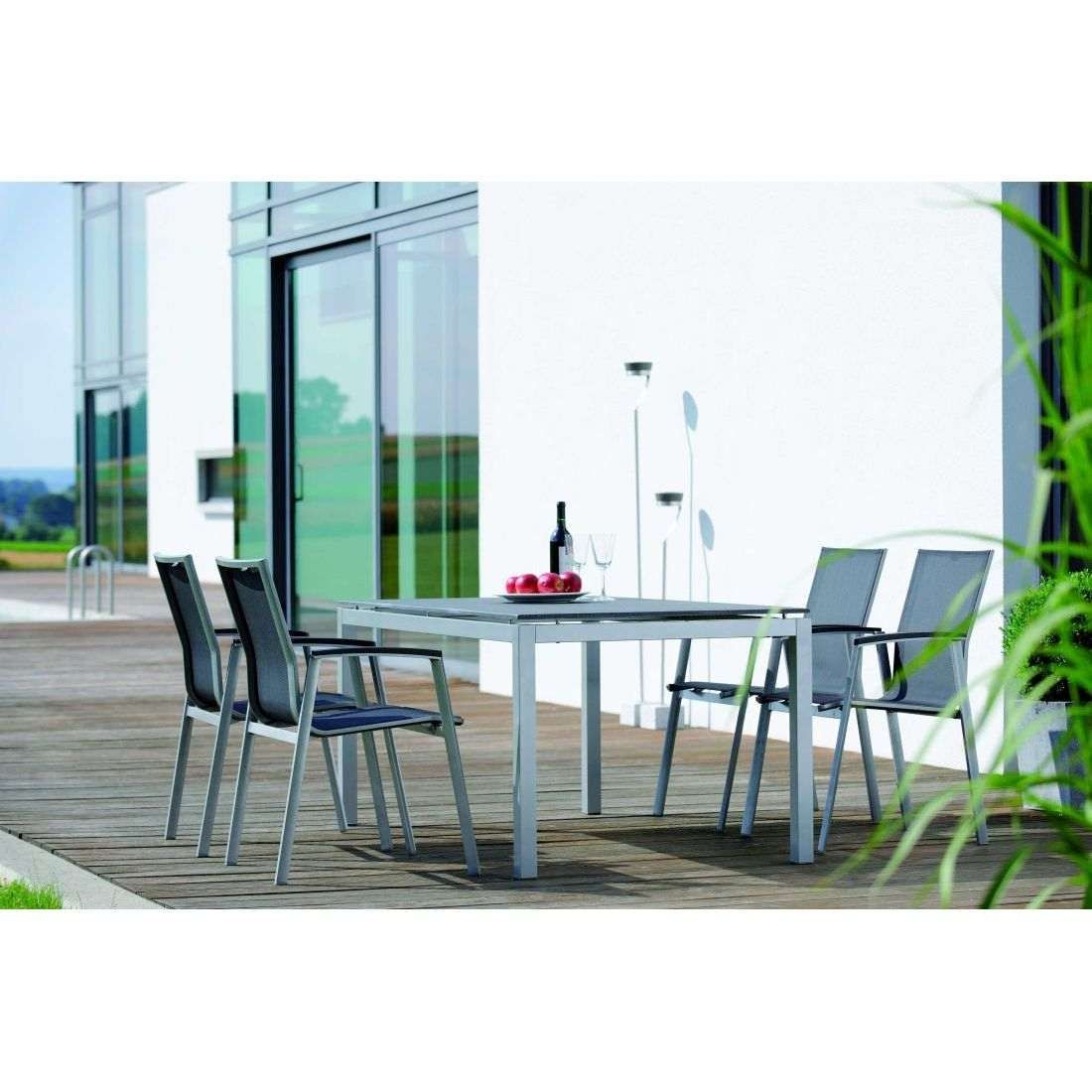 Stern Tischgestell 160x90 cm Aluminium