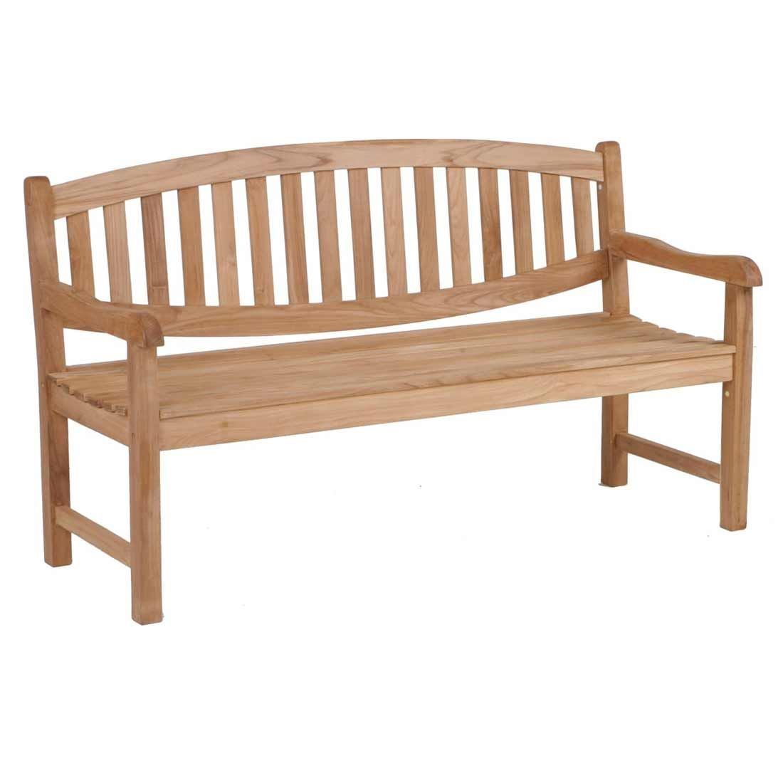 Zebra Yachtclub Gartenbank 130cm Teak