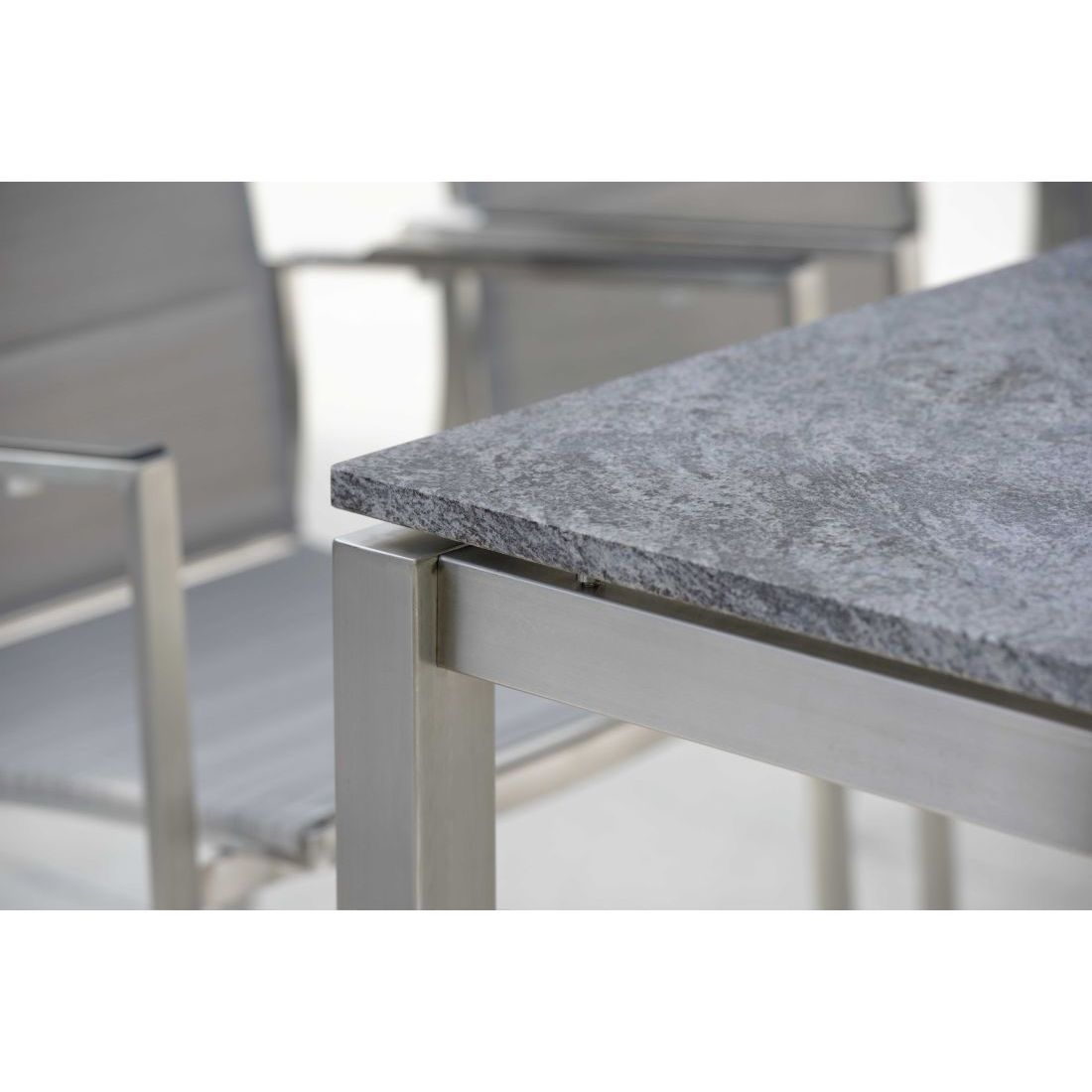 Stern Gartentisch-Gestell 130x80cm Edelstahl Vierkantrohr