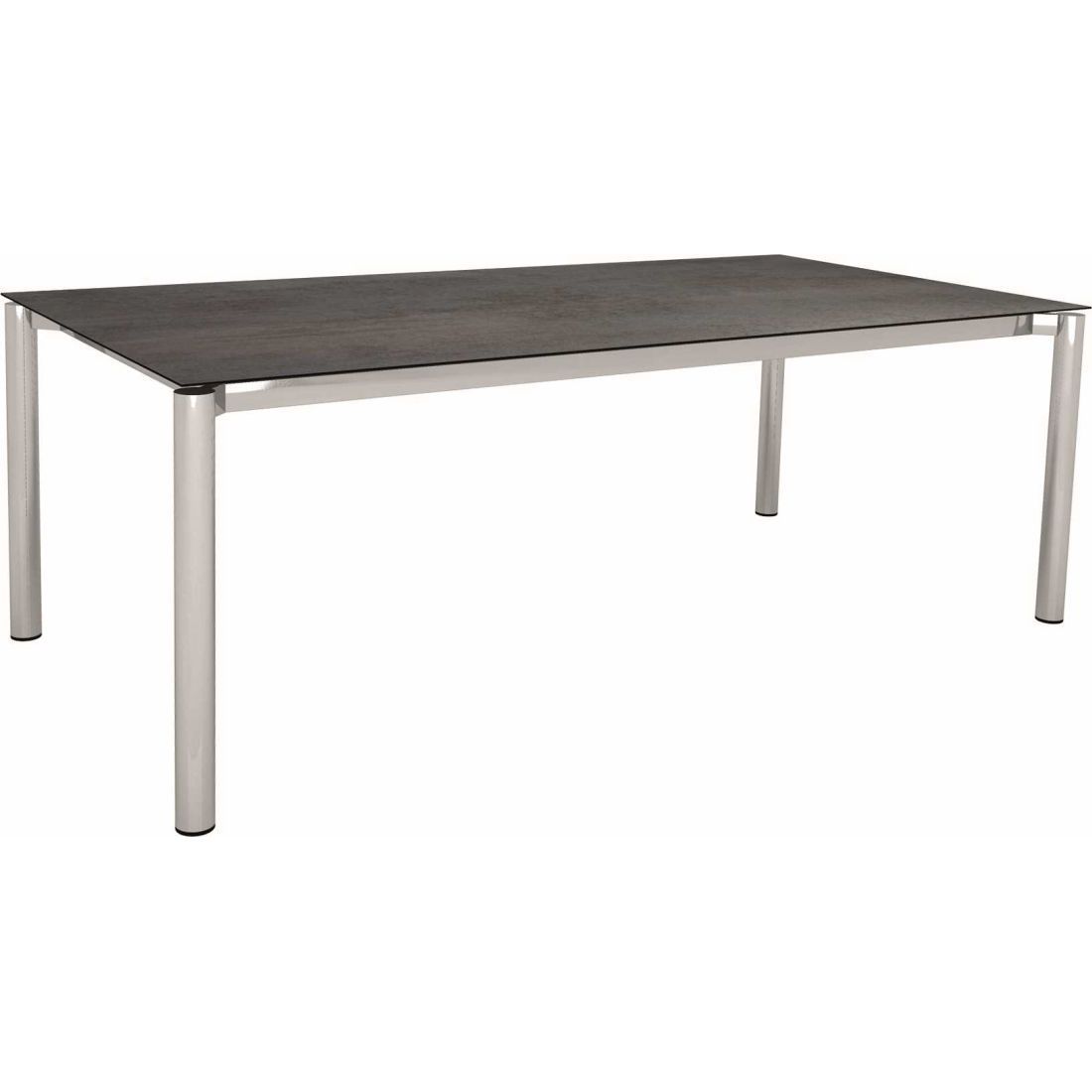 Stern Gartentisch-Gestell 130x80cm Edelstahl Vierkantrohr