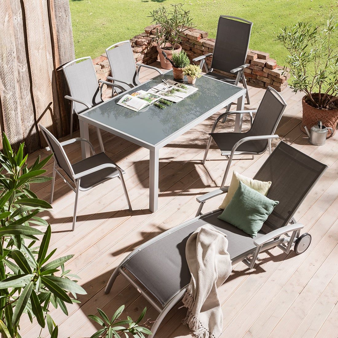 Best Palermo Stapelsessel Aluminium/Textilene