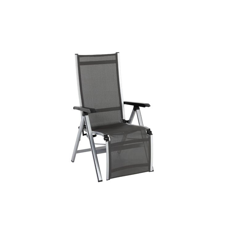 Mwh Elements Relaxliege Aluminium Textilene Silber Anthrazit Garten Und Freizeit