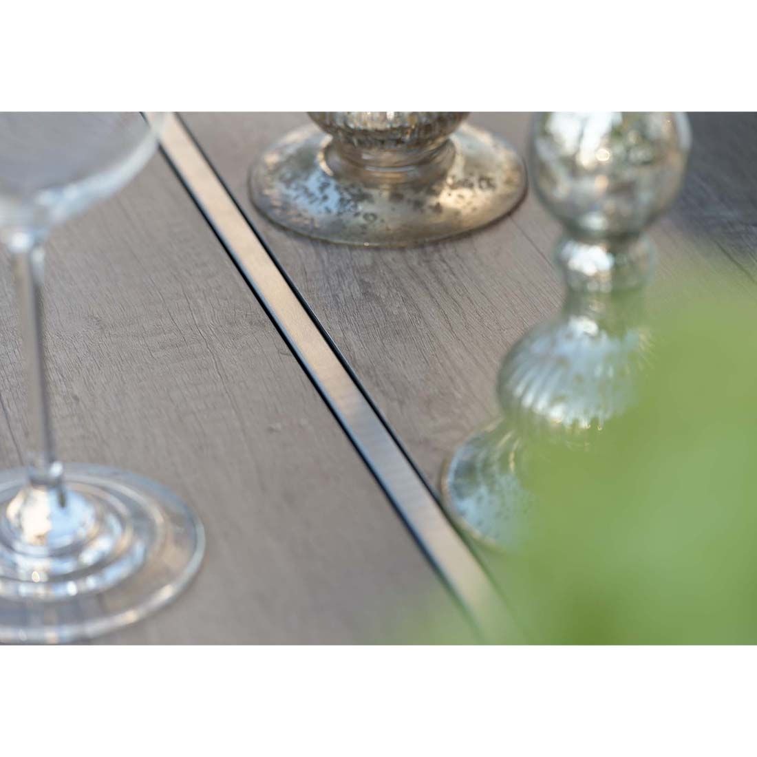 Stern Gartentisch 250x100 cm Edelstahl/Silverstar