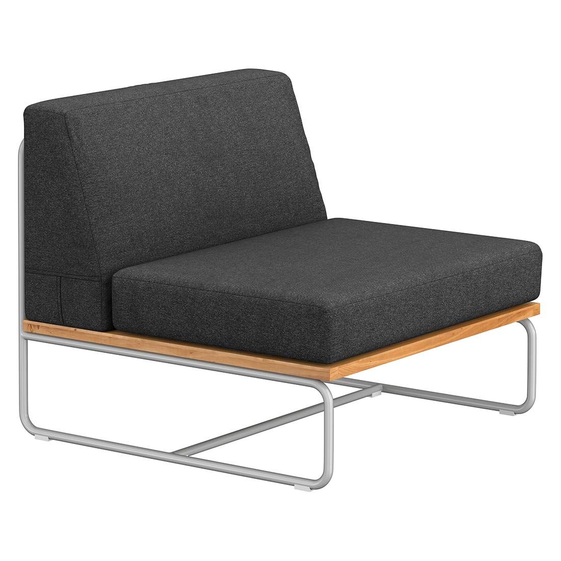 OUTLIV. Largo Ecklounge 5-teilig Stahl/Akazie mit Kissen