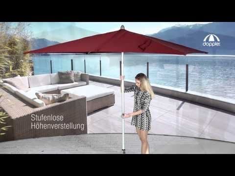 Doppler ACT Push-Up Sonnenschirm 250x200cm
