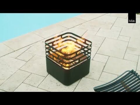 höfats CUBE Feuerkorb Edelstahl