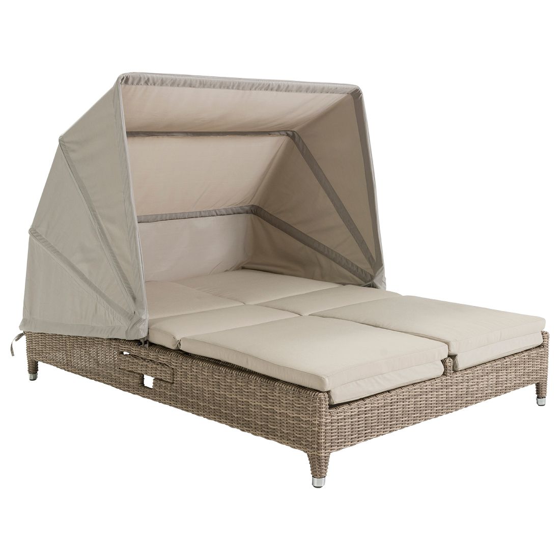 Domus Ventures Cleveland Lecce Loungeliege Halbrundgeflecht/Olefin