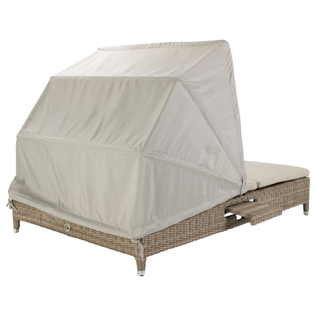 Domus Ventures Cleveland Lecce Loungeliege Halbrundgeflecht/Olefin