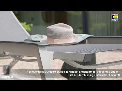 Kettler  Forma II Gartenliege Aluminium/Textilen