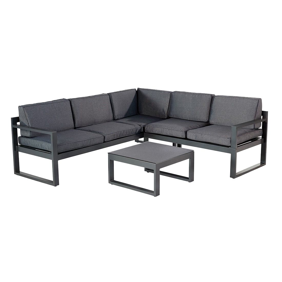 Hartman Perpignan Ecklounge 3-teilig Aluminium/Polster
