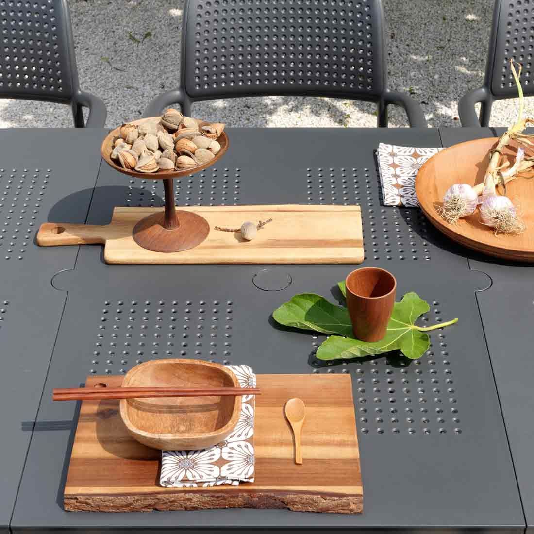Nardi Levante Ausziehtisch 160/220x100 cm Aluminium/Kunststoff