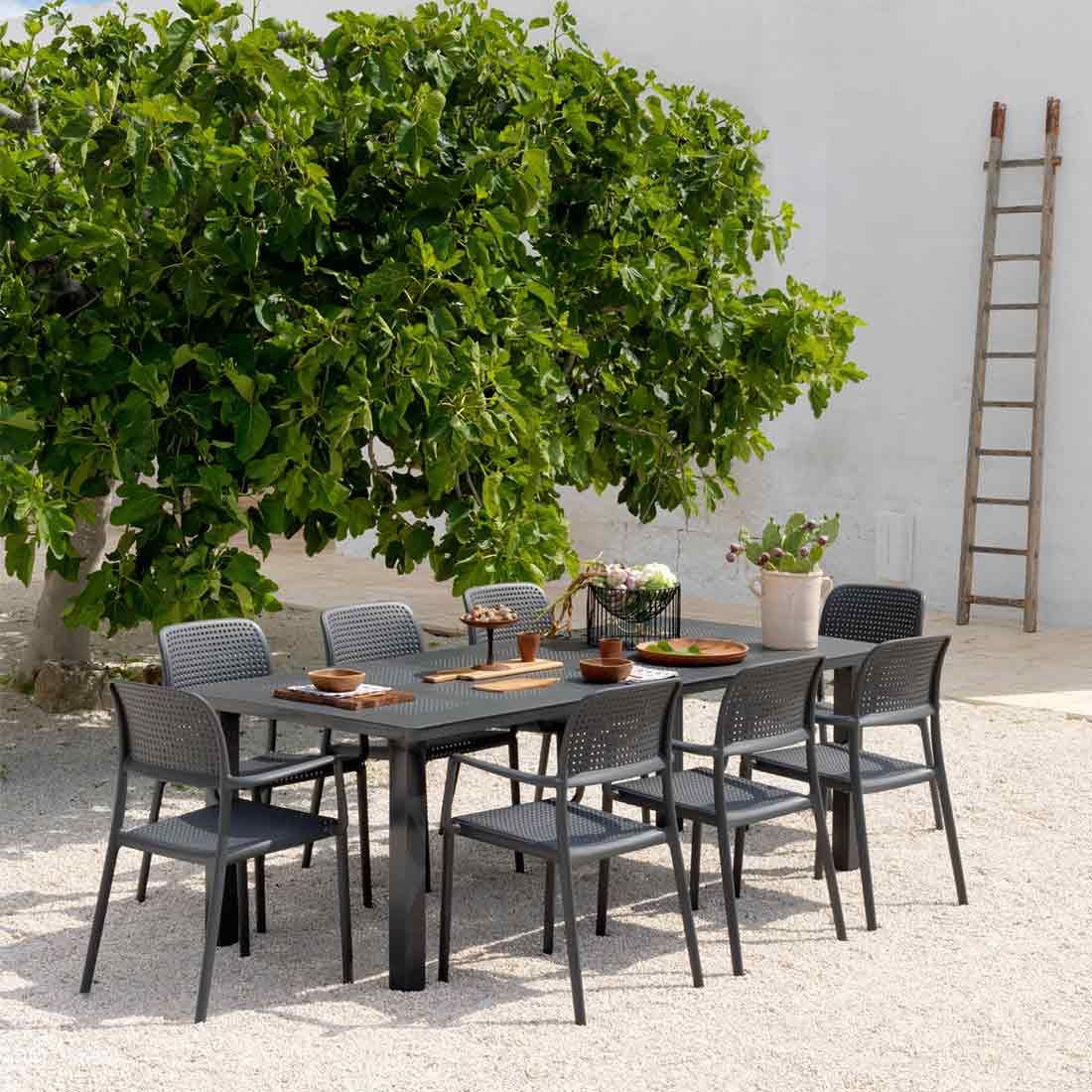 Nardi Levante Ausziehtisch 160/220x100 cm Aluminium/Kunststoff