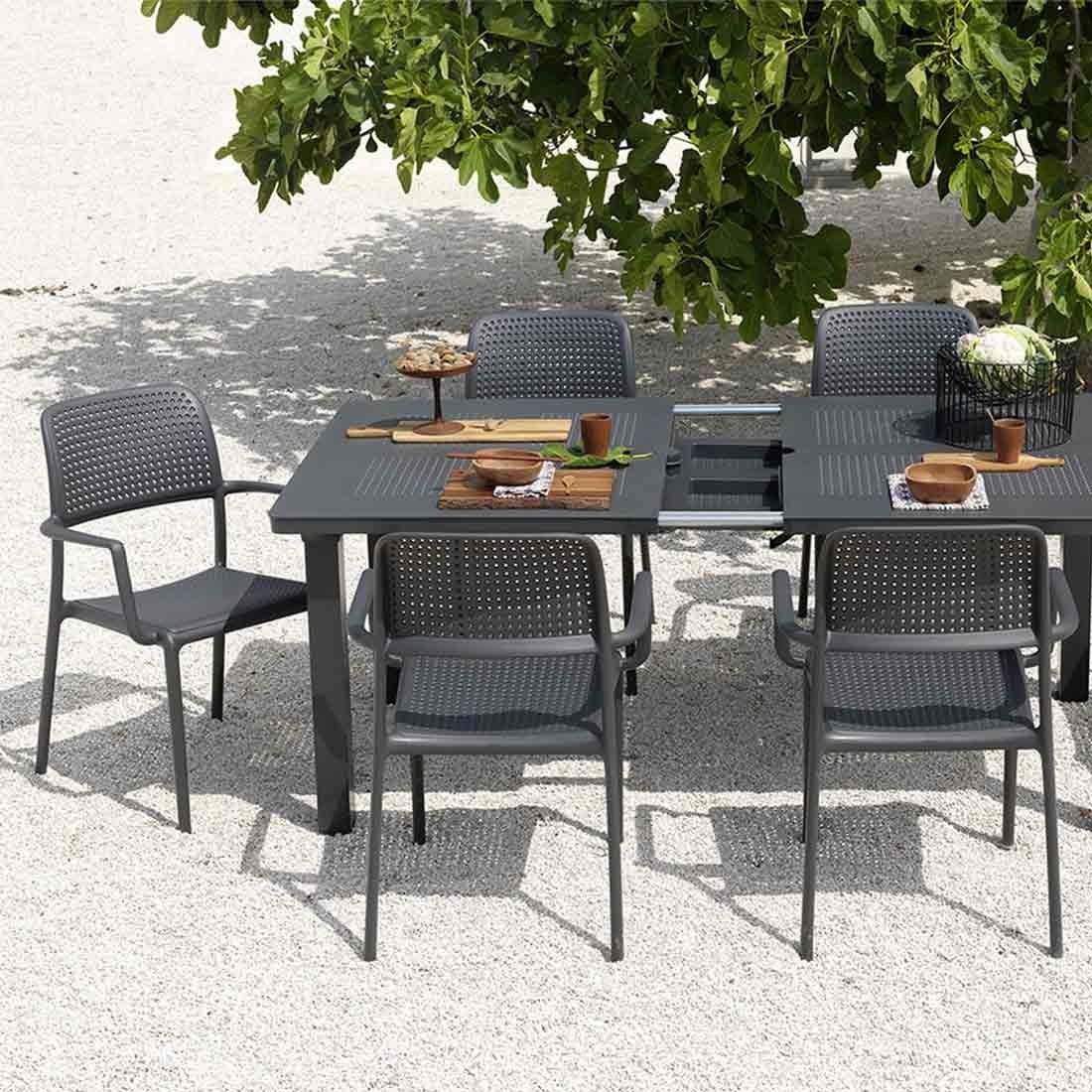 Nardi Levante Ausziehtisch 160/220x100 cm Aluminium/Kunststoff