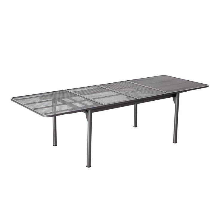 MWH Savoy Sitzgruppe Stapel 7tlg Tisch 152/250cm Streckmetall