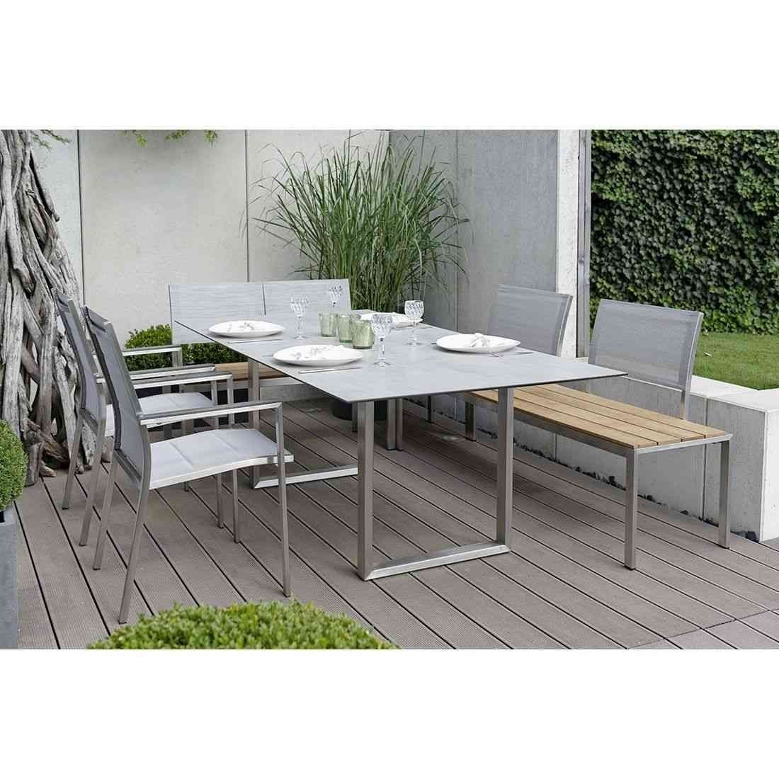 Stern Kufentisch 200x100 cm Edelstahl/Silverstar 2.0