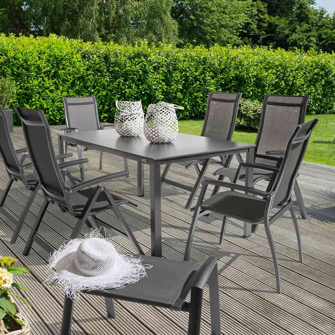 Kettler Legato/Altura Curve Hocker Aluminium/Textilene