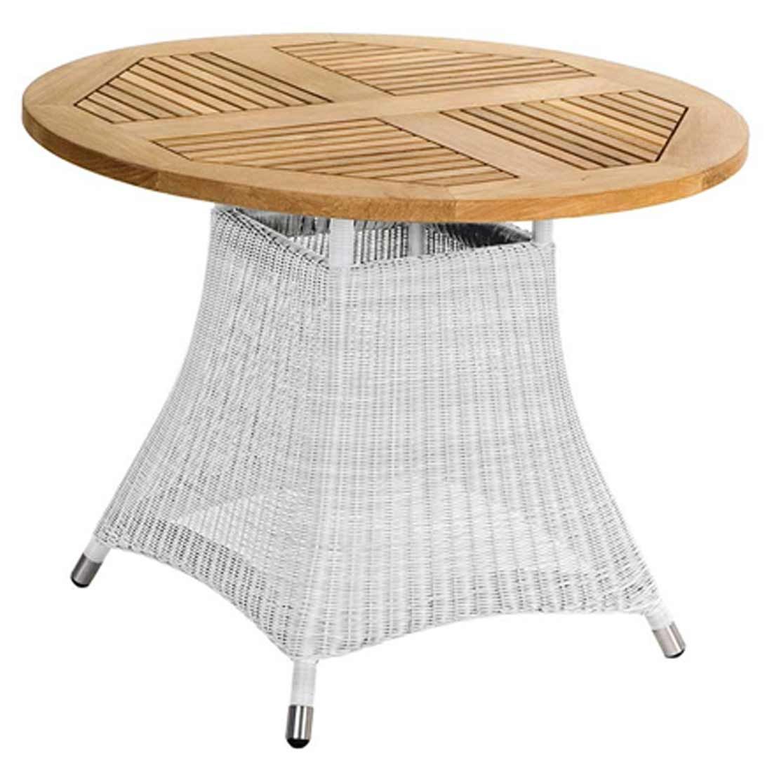 Zebra Loomus Dininggruppe 5-teilig Geflecht/Teak