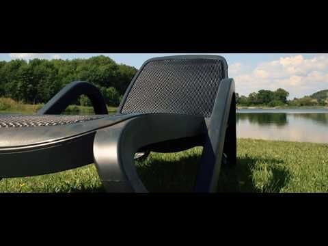 Nardi Alfa 2-teiliges Set Gartenliege & Sonnendach Kunststoff/Textilene