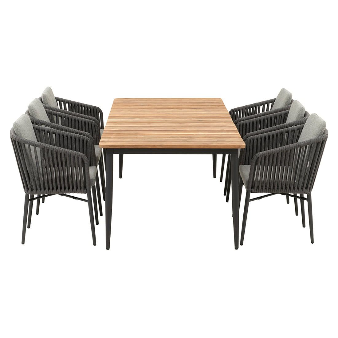 Acamp Manhattan Gartenmöbelset 7-tlg. mit Tisch 220x100 cm
