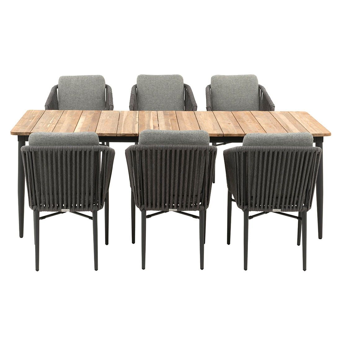 Acamp Manhattan Gartenmöbelset 7-tlg. mit Tisch 220x100 cm