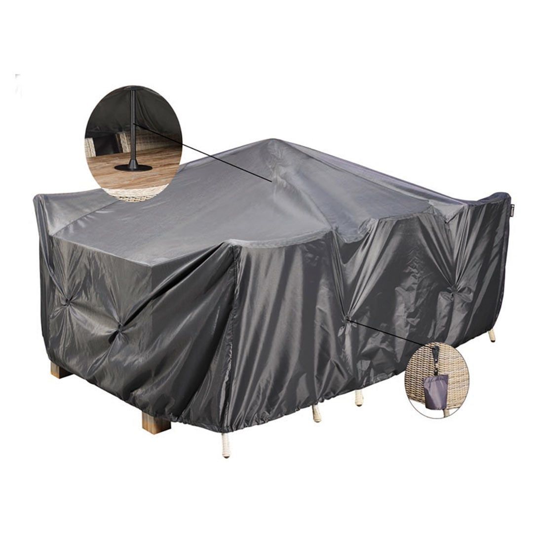 AeroCover Abstandshalter plus 8 Sandsäcke (unbefüllt) und Clips