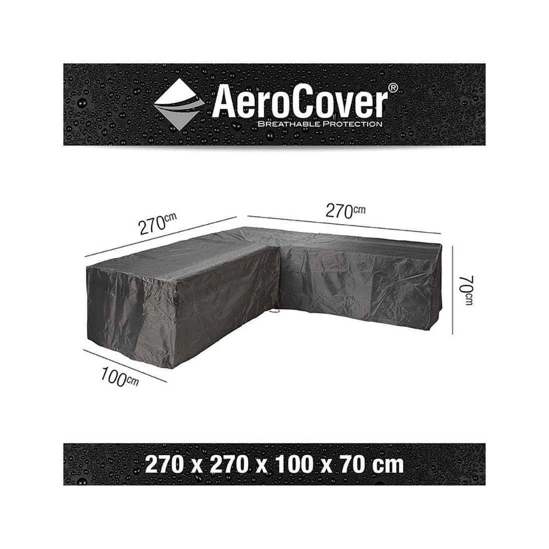 AeroCover Schutzhülle für Loungeecke 270x270x100x70cm  Polyester