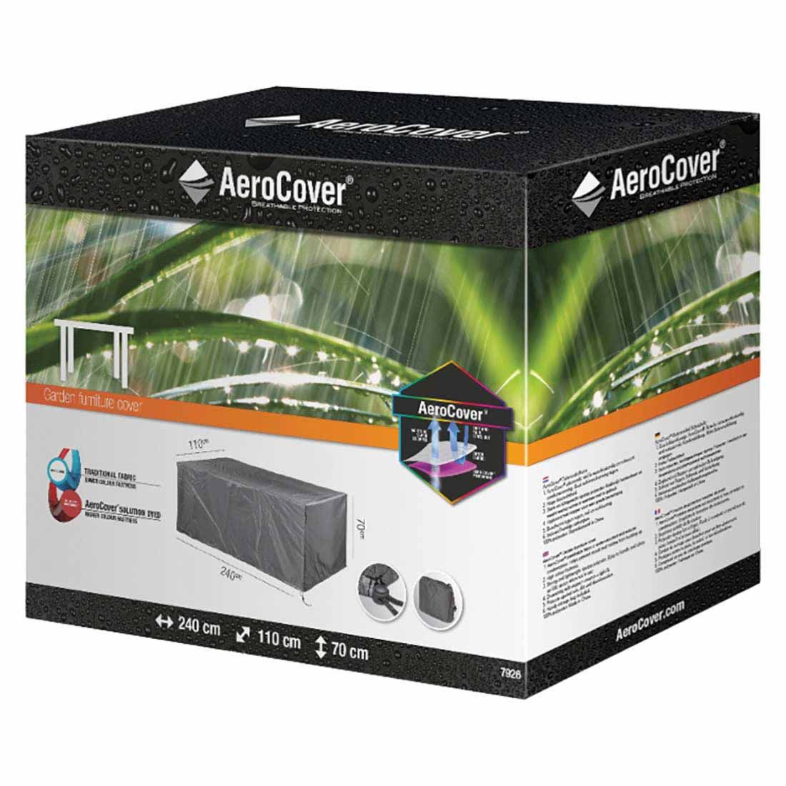 AeroCover Schutzhülle für Tische 240x110x70cm Polyester