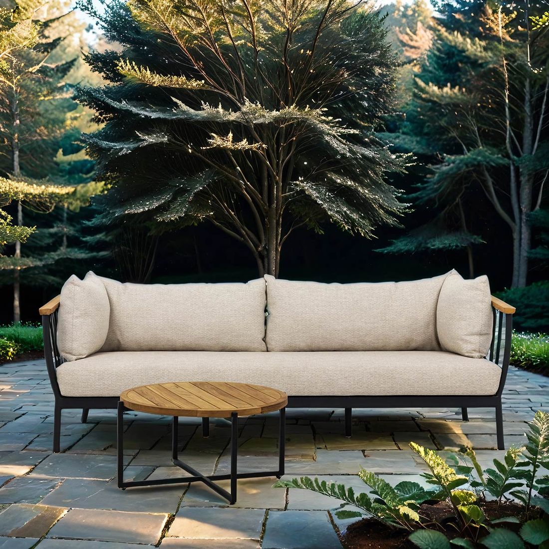Apple Bee Condor 3-Sitzersofa inkl. Loungetisch