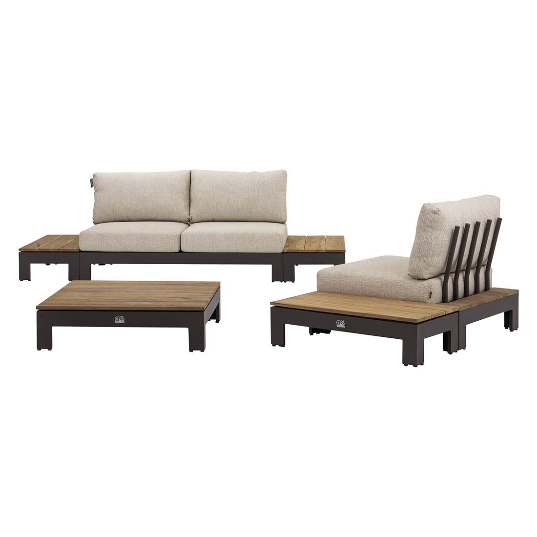 Apple Bee Sticks & More Lounge-Gruppe 6tlg. Aluminium/Bee Wett