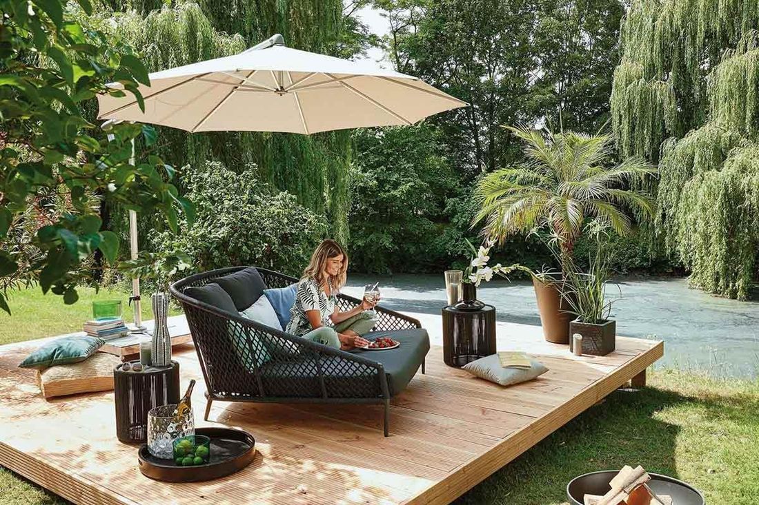 Daybed im Garten GartenundFreizeit