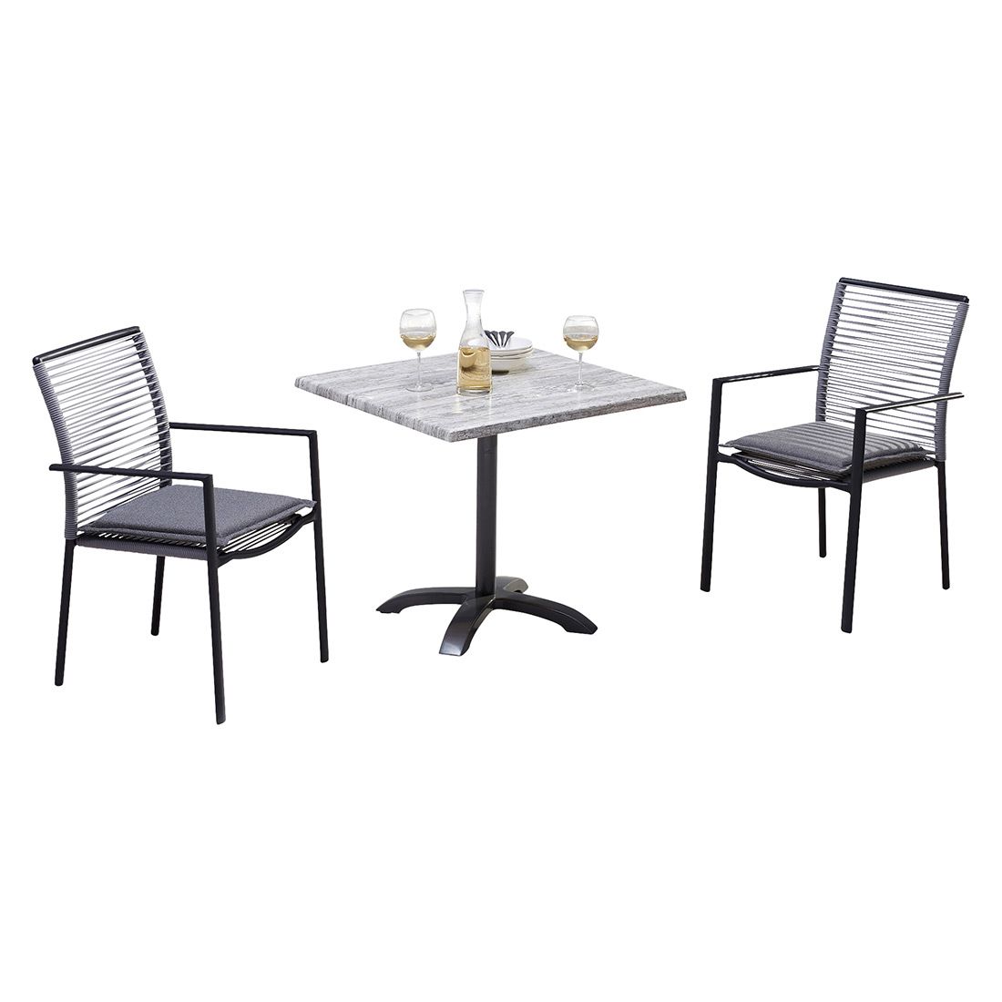 Best Vincenza Diningsessel Aluminium/Rope