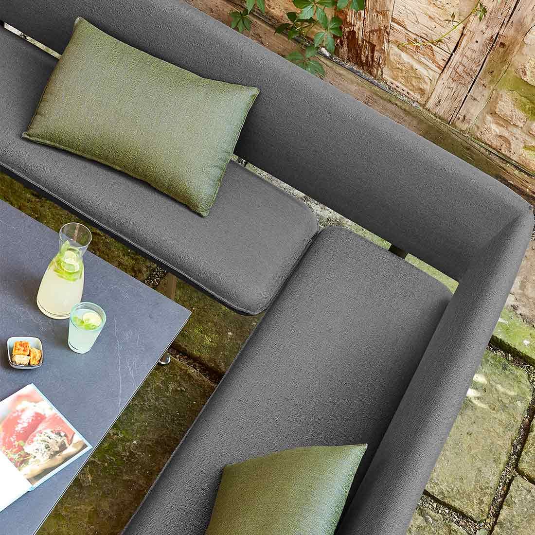 Best Babylon Bravour Gartenbank 150cm Edelstahl/Horizon