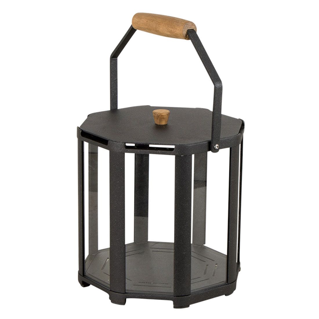 CaneLine Lightlux Laterne Ø25x26 cm Aluminium Lava Grey Garten und