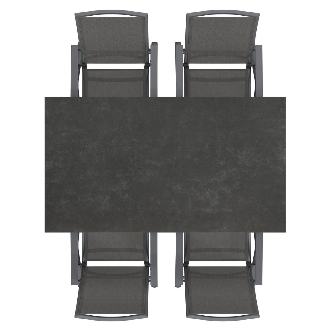 OUTLIV. Jacob Gartenmöbel-Set M verstellbar (4 Plätze) Tisch 160x90cm