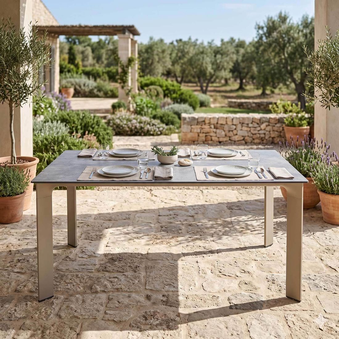 Kettler Diamond Gartentisch 160x95cm Aluminium/HPL