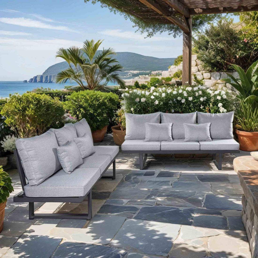 LC Garden Bondino Ecklounge Aluminium/Polyester