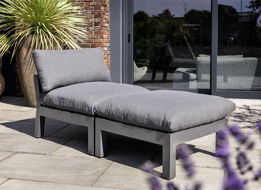 Kettler Comfort Mittelmodul Aluminium/Agora