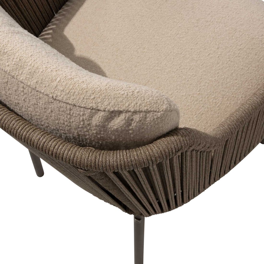 4Seasons Bernini Gartensessel Edelstahl/Rope/Olefin